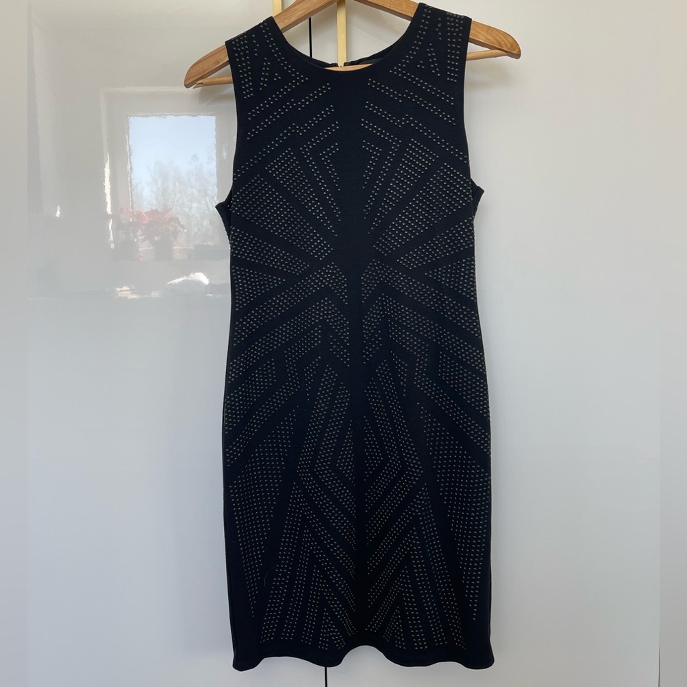 Barneys New York studded black dress size Small